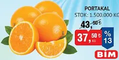 PORTAKAL KG fiyat ve kampanya bilgisi
